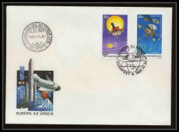 10531a/ Espace (space Raumfahrt) Lettre Cover 4/5/1991 Europa 91 Titan Saturn Hongrie (Hungary) Non Dentelé (imperforate - Europe