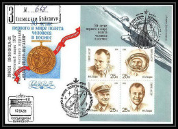 10295/ Espace (space Raumfahrt) Lettre (cover Briefe) 12/4/1991 Gagarine Gagarin (urss USSR) - Russie & URSS