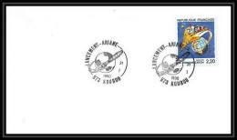 10165/ Espace (space Raumfahrt) Lettre (cover Briefe) 21/1/1990 Lancement Ariane Kourou France - Europe
