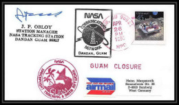 10111/ Espace (space) Lettre (cover) Signé (signed Autograph) 26/4/1990 Sts-31 Shuttle (navette) Dandan Guam USA - Etats-Unis