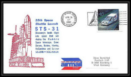 10109/ Espace (space Raumfahrt) Lettre (cover Briefe) 24/4/1990 Sts-31 Launch Shuttle (navette) USA - USA