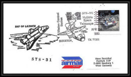 10102/ Espace (space Raumfahrt) Lettre (cover Briefe) 24/4/1990 Sts-31 Launch Shuttle (navette) Houston USA - Estados Unidos