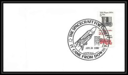10101/ Espace (space Raumfahrt) Lettre (cover Briefe) 24/4/1990 Sts-31 Launch Shuttle (navette) Downey USA - Estados Unidos