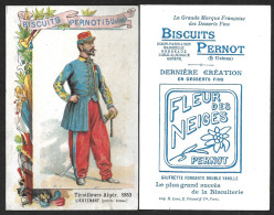 Chromo BISCUITS PERNOT, Militaria - Tirailleur Algérien 1853 LIEUTENANT Petite Tenue - Pernot