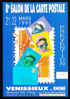 CPSM / CPM 10.5 X 15 Rhône VENISSIEUX 8° Salon Carte Postale 21/22-03-1992  Prévention - Vénissieux