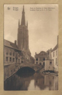 BE.- BELGIË. BRUGES. BRUGGE. MUSEE DE GRUUTHUSE ET EGLISE NOTRE DAME. GRUUTHUSE PALEIS EN O.L.V. TOREN. ONGELOPEN. - Musei