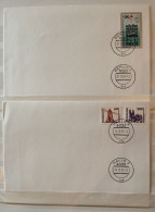 GDR DDR - 1990 - 2 Umschläge Mi 3347+3351 Und 3353 (Stempel Letzter Gültigkeitstag) - Lettres & Documents