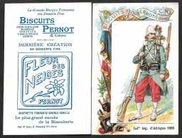 Chromo BISCUITS PERNOT, Militaria - INFANTERIE Lég. D'AFRIQUE 1893 - Pernot