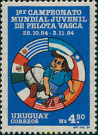 337761 HINGED URUGUAY 1985 1 CAMPEONATO MUNDIAL JUVENIL DE PELOTA VASCA - Uruguay