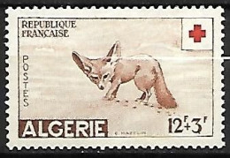 Algeria - 1957 Red Cross MNH ** -  Woestijnvos - Fennek - Fennecus Zerda - Honden