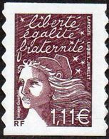 France Marianne Du 14 Juillet Autoadhésif ** N°   48 C Ou 3729 C Au Modèle 3574 - Marianne De Luquet Le 1.11 Brun-prune - 1997-2004 Marianne Du 14 Juillet