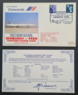 Concorde,  EDINBURGH- PARIS  Le 22/3/1980. - Concorde