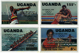 729264 HINGED UGANDA 1985 23 JUEGOS OLIMPICOS VERANO LOS ANGELES 1984 - Uganda (1962-...)