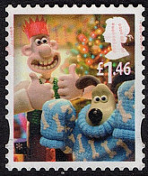 GREAT BRITAIN 2010 QEII £1.46 Multicoloured Christmas-Wallace & Gromit SG3134 FU - Usados