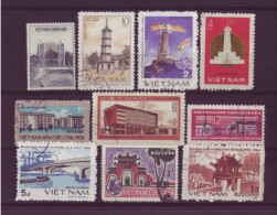 Asie - Vietnam - Bâtiments  10 Timbres Différents - 6910 - Vietnam