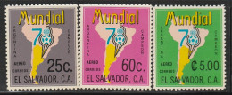 SALVADOR - P.A N°406/8 ** (1978) Football "Argentina'78" - Salvador