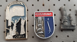 POSTOJNA Postumia Postojnska Jama Human Fish Grotte Cave Speleology Cavern Slovenia Vintage Pins - Städte