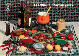 Recettes De Cuisine - Fondue Bourguignonne - Gastronomie - Carte Dentelée - CPSM Grand Format - Voir Scans Recto-Verso - Recettes (cuisine)