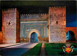 Maroc - Meknès - Les Remparts - Vue De Nuit - CPM - Carte Neuve - Voir Scans Recto-Verso - Meknès