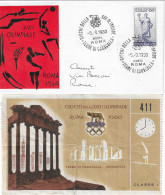1960 Jeux Olympiques De Rome 1960: Gymnastique Aux Thermes De Caracalla + Billet D'entrée Gymnastique - Sommer 1960: Rom