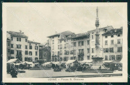 Udine Città Piazza San Giacomo Mercato Cartolina RT2202 - Udine