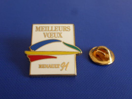 Pin's Arthus Bertrand - Renault Meilleurs Voeux 91 (AD23) - Arthus Bertrand