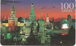 France: Prepaid GlobalOne - Moskau Kreml - Basilius Kathedrale 02/99 - Andere & Zonder Classificatie