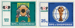 729269 HINGED ALBANIA 1986 COPA DEL MUNDO DE FUTBOL. MEXICO-86 - Albanie