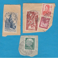 MICHEL NR. 244,250,274,295 AUF BRIEFAUSSCHNITT "BLIESEN" GESTEMPELT. - Used Stamps