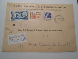 France , Lettre Recommandee  De Marseille 1976 Pour Carry Le Rouet - Covers & Documents