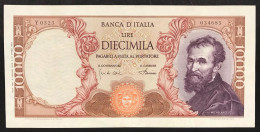 10000 Lire Michelangelo 04 01 1968 Bb/spl Pressata LOTTO 374 - 10.000 Lire