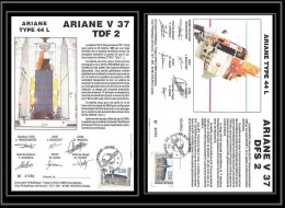 12119 Ariane 44l V 37 1990 Lot De 2 France Espace Signé Signed Autograph Espace Space Lettre Cover - Europa