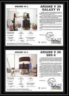 12121 Ariane 44l V 39 1990 Lot De 2 France Espace Signé Signed Autograph Espace Space Lettre Cover - Europa