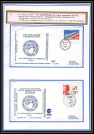 12081 Tirage 1000 Lollini Vol Circumpolaire Circumpolar Piper Malibu 1987 France Espace (space Raumfahrt) Lettre Cover - Europe