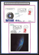12069 Signé Lollini Fdc (premier Jour) Flamme Esa Columbus 23/02/1990 France Espace (space Raumfahrt) Lettre Cove - Europe