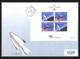 12041 Europe Europa 1991 Portugal Acores Espace (space Raumfahrt) Lettre (cover Briefe) - Europe