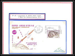 12019 Lollini 48 Super Arcas 35/46 1974 France Espace (space Raumfahrt) Lettre (cover Briefe) - Europe