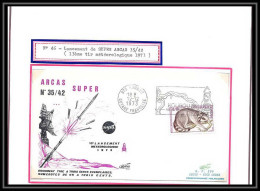 12017 Lollini 46 Super Arcas 35/42 1973 France Espace (space Raumfahrt) Lettre (cover Briefe) - Europa