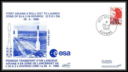 11984 First Ariane 4 Roll-out 1988 Lollini France Espace (space Raumfahrt) Lettre (cover Briefe) - Europe