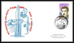 11967 Les Mureaux 1990 Aerospatiale France Espace (space Raumfahrt) Lettre (cover Briefe) - Europa