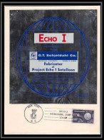 11835/ Espace (space Raumfahrt) Document 17/3/1964 Echo 1 Satelloon Skin Interpex Usa 16x21 Cm - Estados Unidos