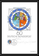11832/ Espace (space) Lithographie Numérotée Signé (signed Autograph) 13/2/1986 Giotto Halley Esa Allemagne Bund - Europe