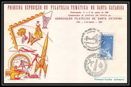 11738/ Espace (space Raumfahrt) Lettre (cover Briefe) 1-6/8/1963 Santa Catarina Brésil (brazil) - América Del Sur