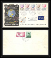 11490/ Espace (space) Lettre (cover) Fdc Tahun Geofisik Internasional Indonésie (Indonesia) 15/10/1958 - Asien