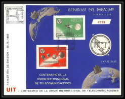11358/ Espace (space Raumfahrt) Lettre (cover Briefe) Fdc Uit MI B 74 Paraguay 30/9/1965 - Sud America