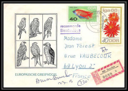 11229/ Lettre Cover Allemagne (germany DDR) 1967 Oiseaux (bird Birds Oiseau) Dresden Lyon - Other & Unclassified