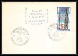 11142/ Espace (space Raumfahrt) Lettre Cover 4/9/1978 Interkosmos Berlin Allemagne (germany DDR)  - Europa