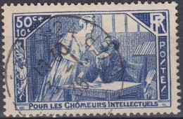 France 1935 N° 307 Au Profit Des Chômeurs Intellectuels (H42) - Gebruikt