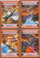 Guinea 11022-11025 (complete. Issue) Unmounted Mint / Never Hinged 2015 Fire Fighting Out The Air - Guinée (1958-...)