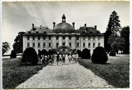 CPSM Dentelée 10.5 X 15   Isére  Château D'HERBEYS  Séjours De Vacances Tél. 4 à Brie Et Angonnes - Herbeys